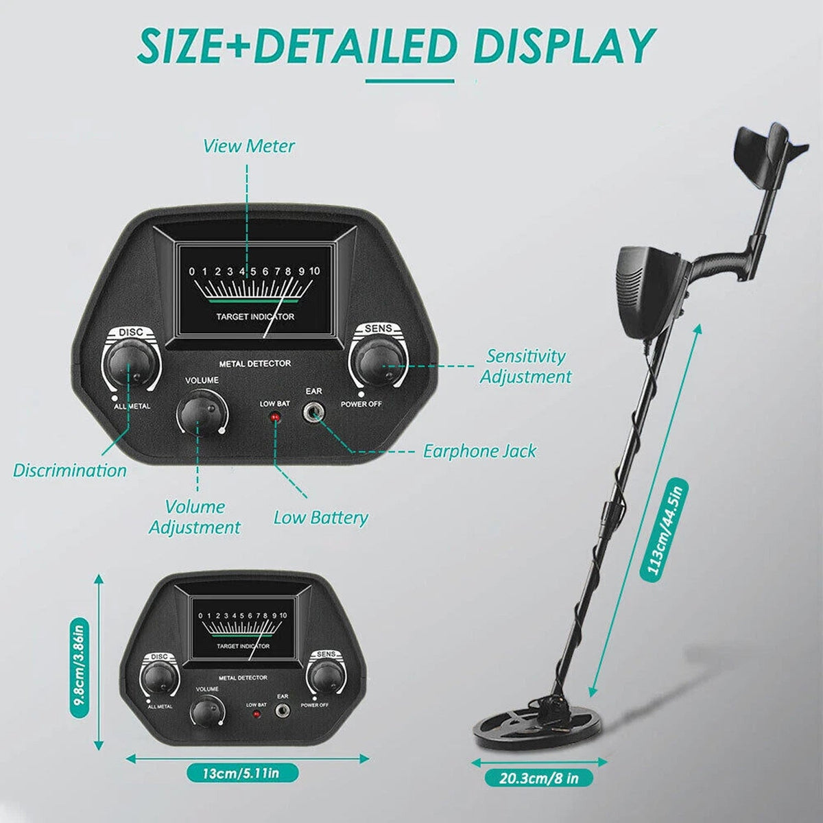 ProkiSona Waterproof Metal Detector