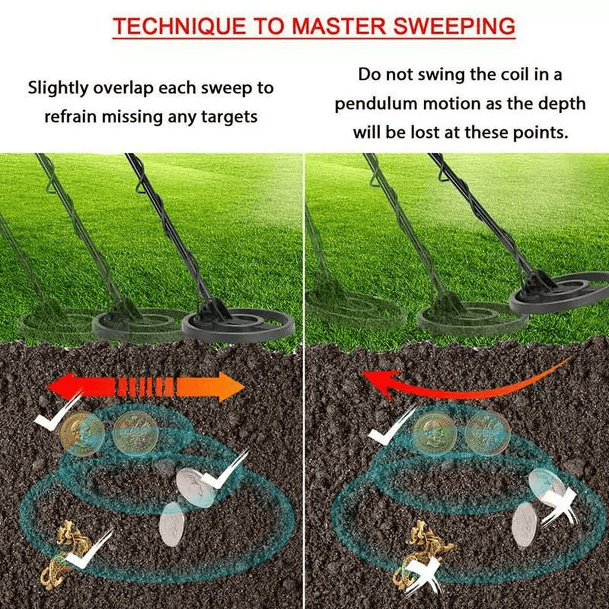 ProkiSona Waterproof Metal Detector