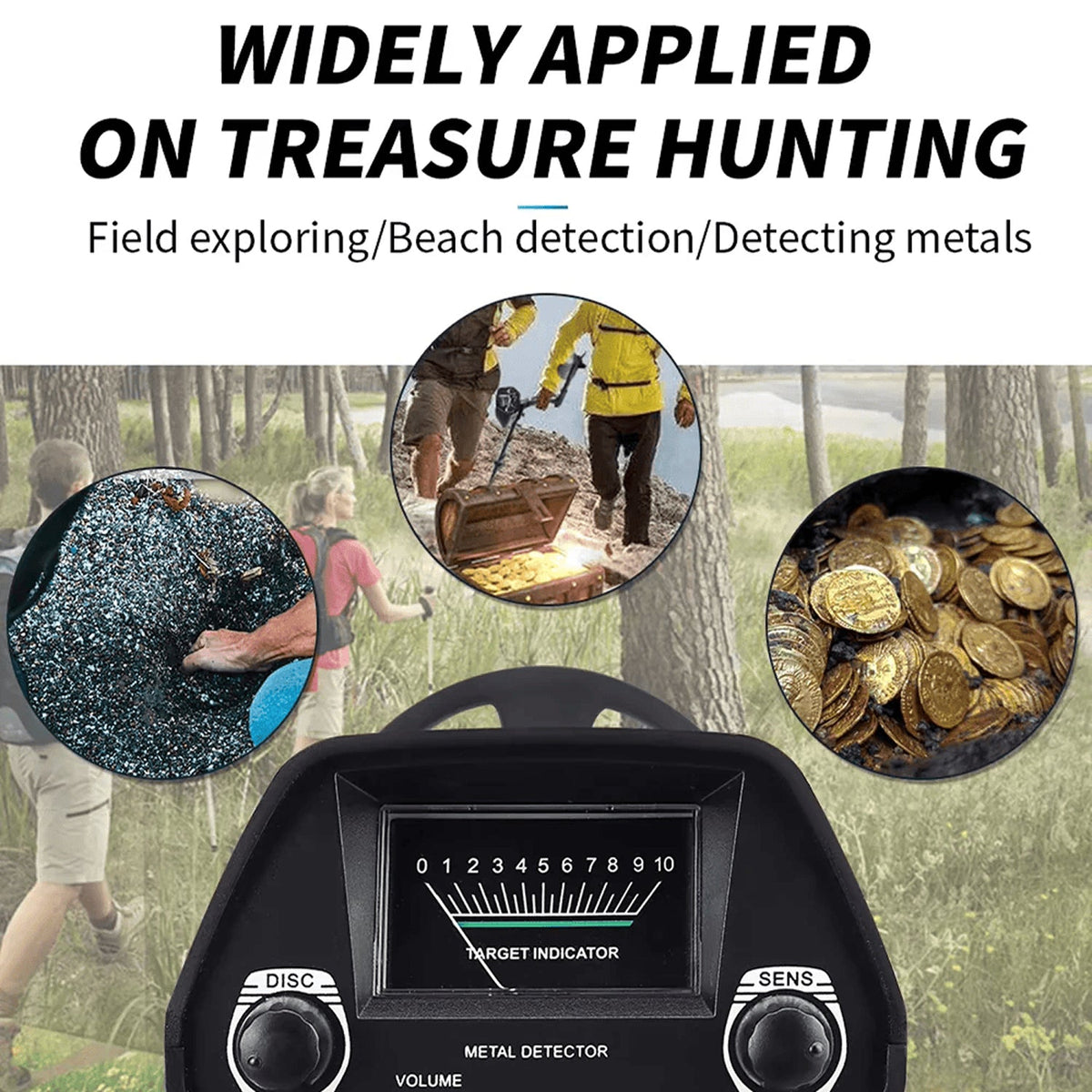 ProkiSona Waterproof Metal Detector