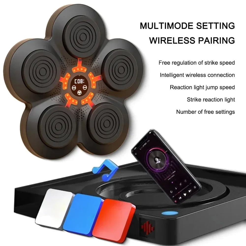 PugeeBeat Smart Music Boxing Machine | Wall-Mounted Rhythm Boxer