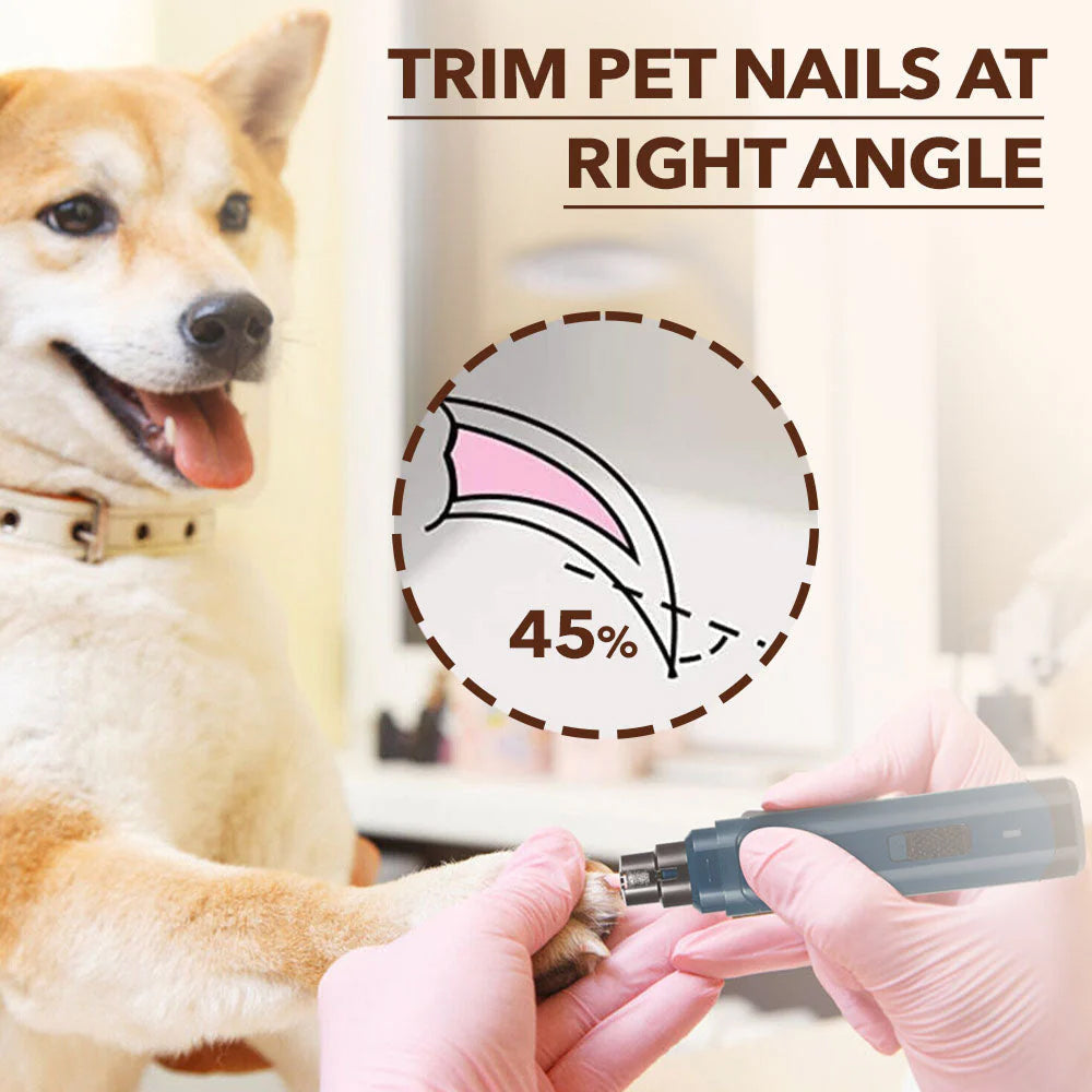 PuppiClaw 2.0 Professional Ultra-Quiet Pet Nail Grinder UK