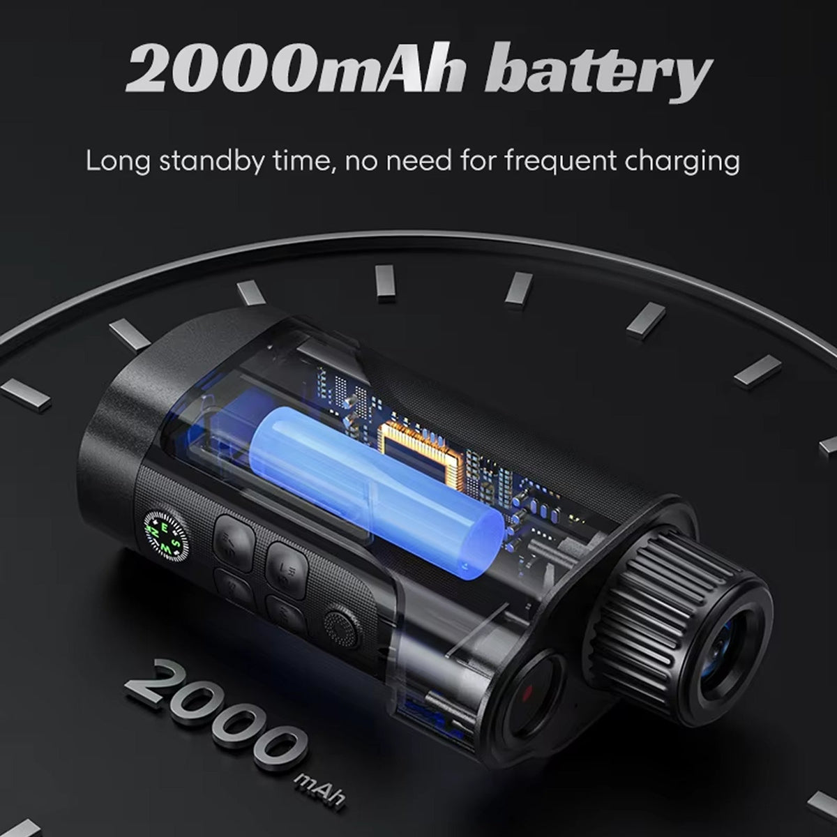 PyroFlary 1080P HD Thermal Monocular with 800m Night Vision