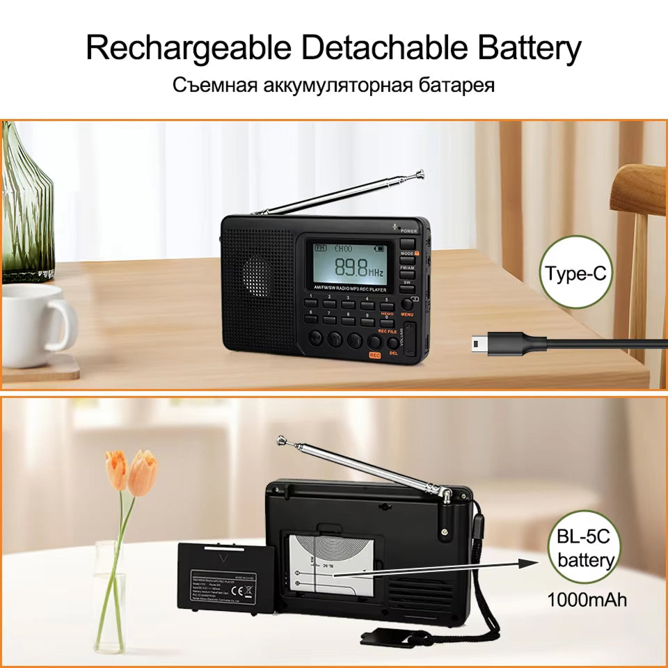 RadyoWav AM FM Portable Radio