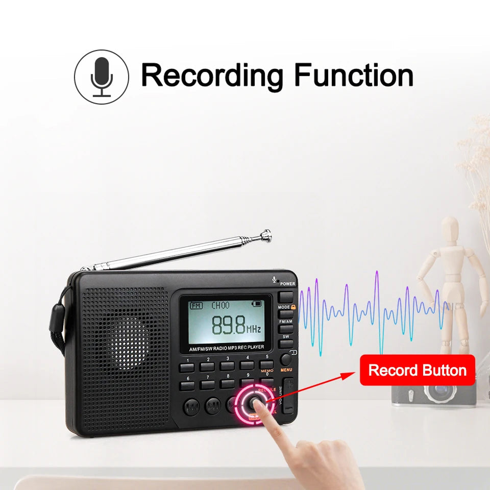 RadyoWav AM FM Portable Radio