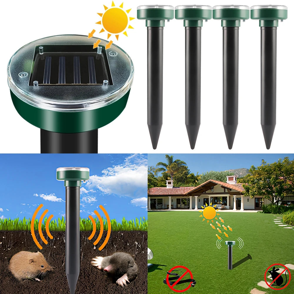 RatlyAway V2 Solar Mole Repeller