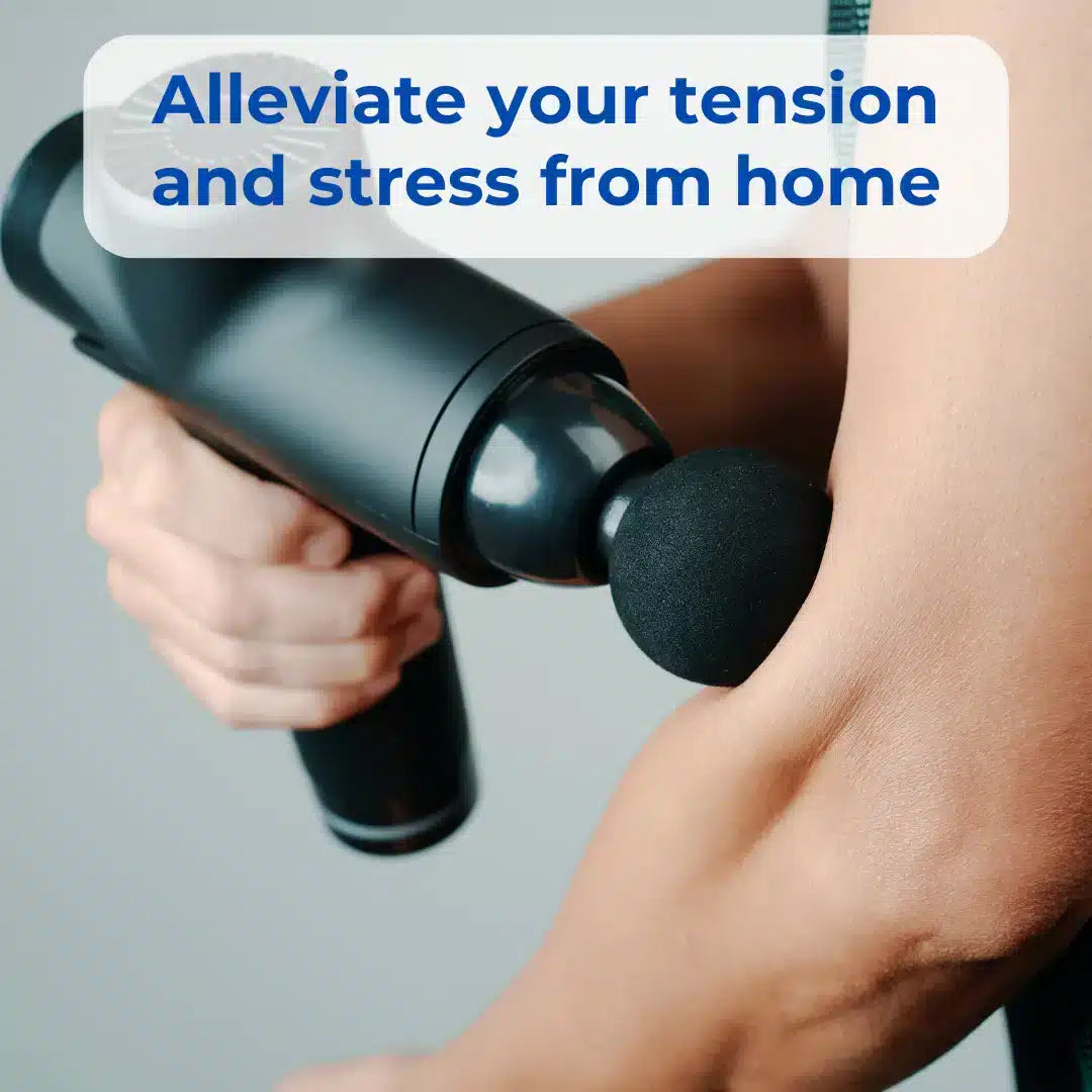 RazzaNex Portable Deep Tissue Percussion Massage Gun for Recovery