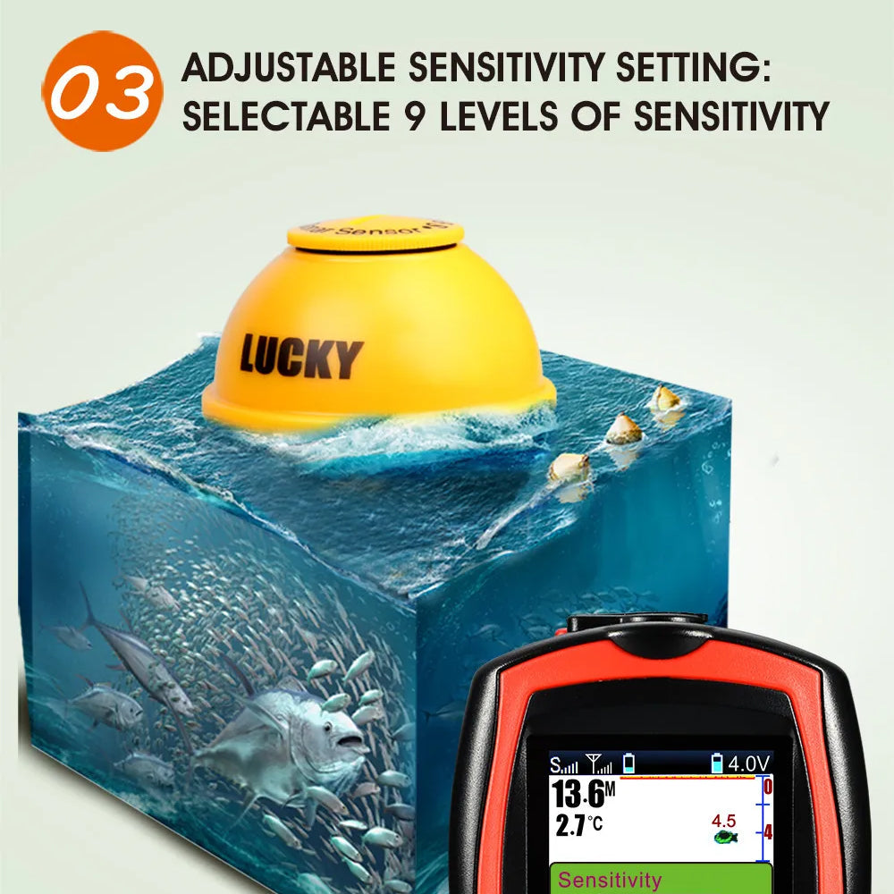 Reefidar Portable Wireless Fish Finder For Kayak & Shore Fishing