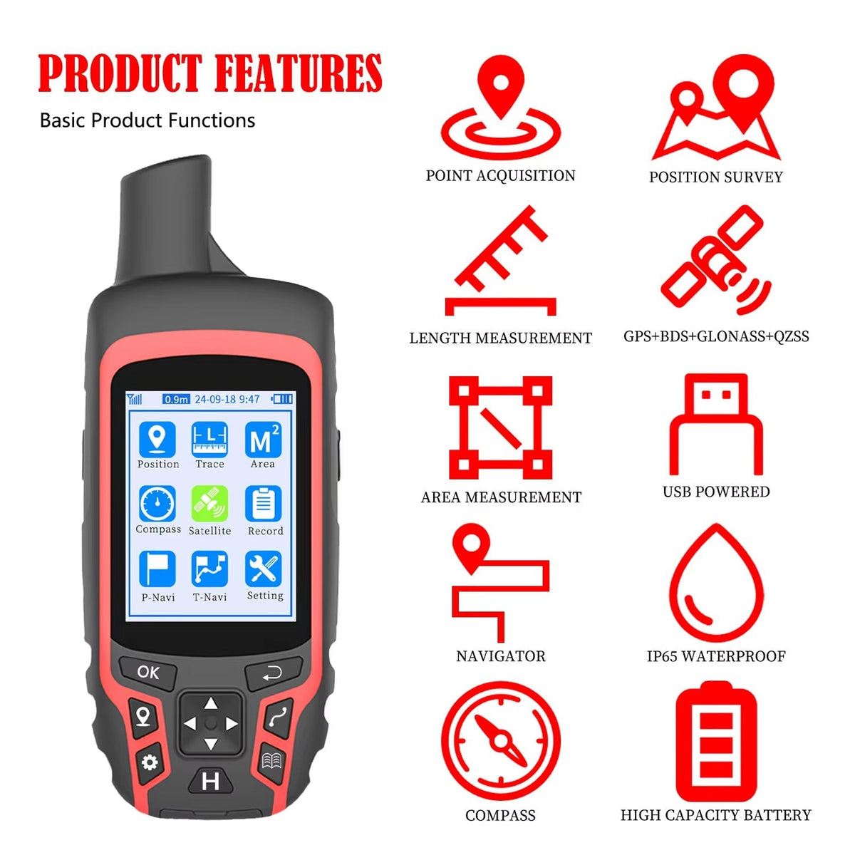 RelicNavi Rugged Handheld GPS for Hunting and Wilderness Navigation