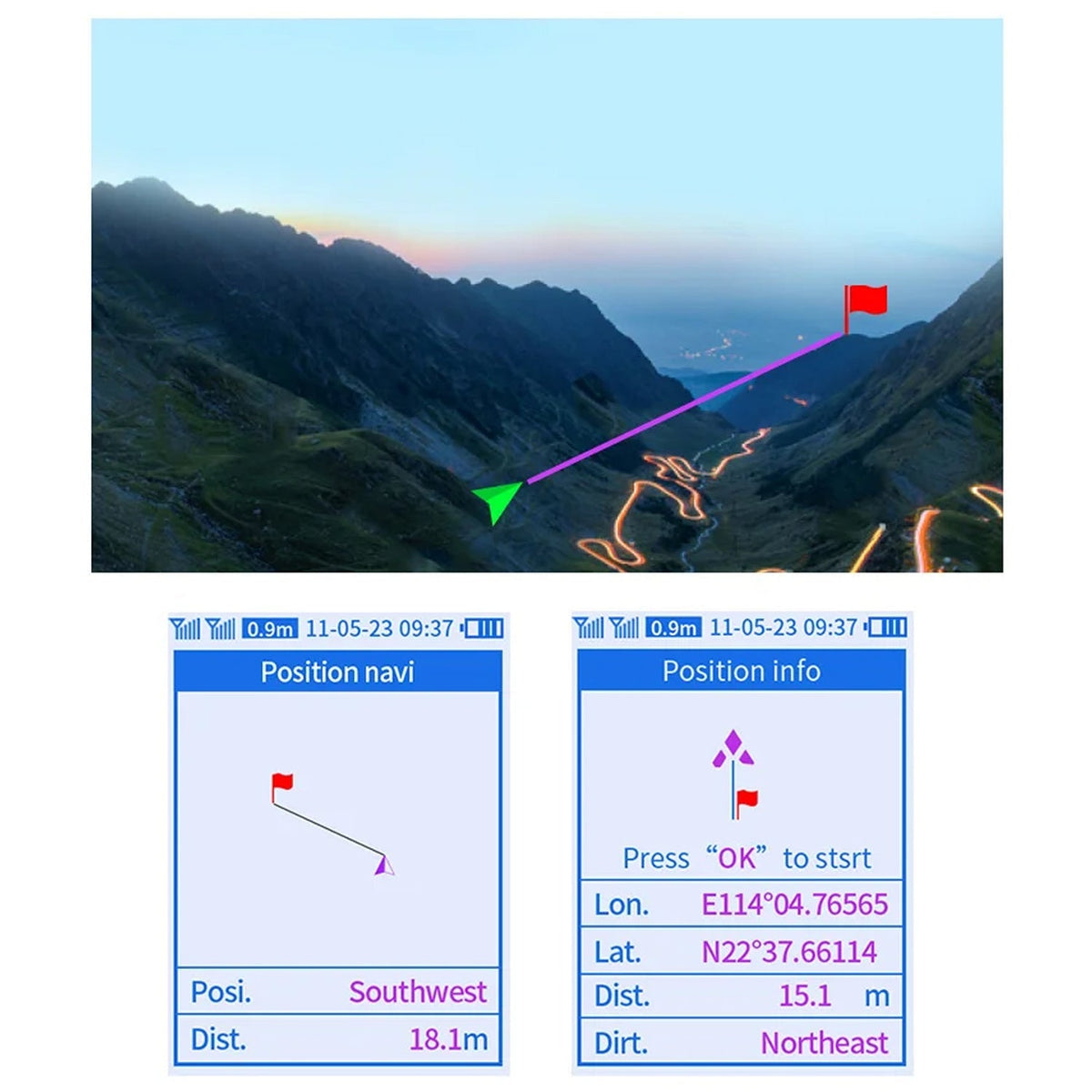 RelicNavi Rugged Handheld GPS for Hunting and Wilderness Navigation
