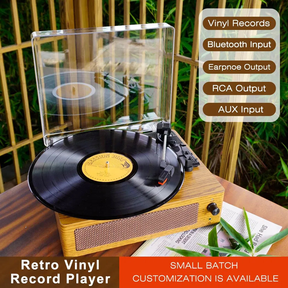 RetroSiDy Hi-Fi Record Player Turntable with Bluetooth 5.3 & USB-C