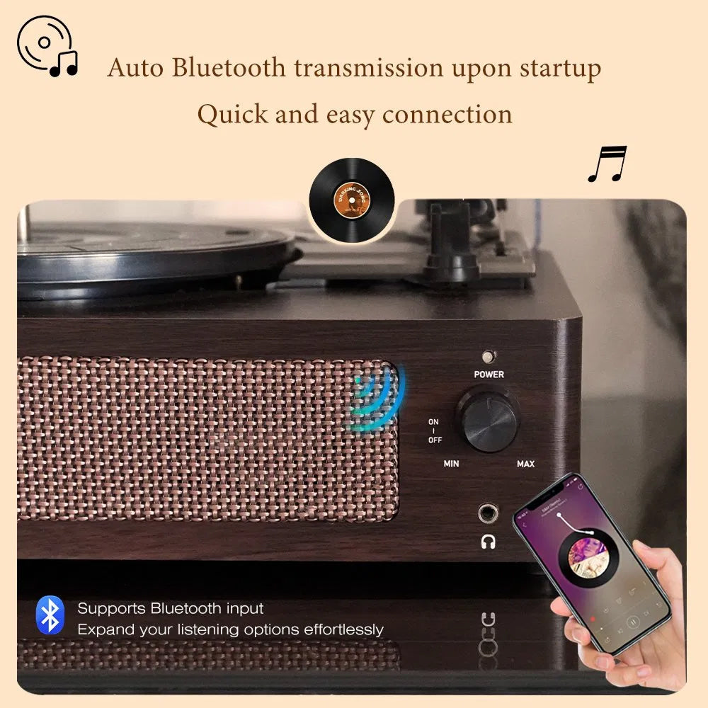 RetroSiDy Hi-Fi Record Player Turntable with Bluetooth 5.3 & USB-C