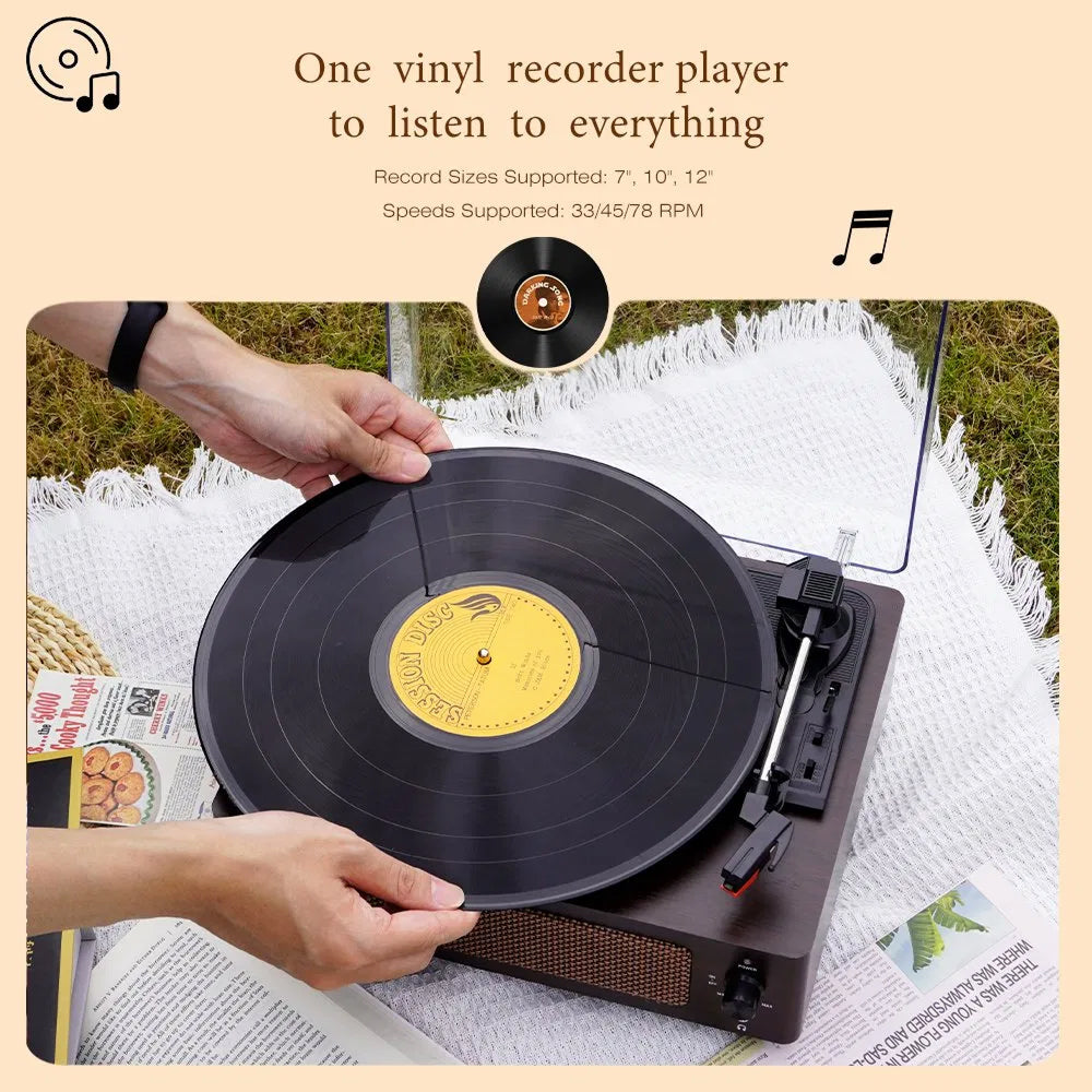 RetroSiDy Hi-Fi Record Player Turntable with Bluetooth 5.3 & USB-C