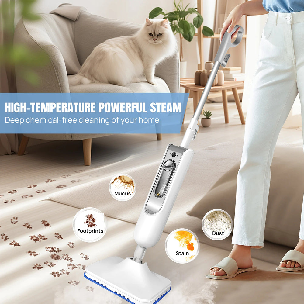SanieVex Professional 110°C Steam Mop for Chemical-Free Deep Cleaning