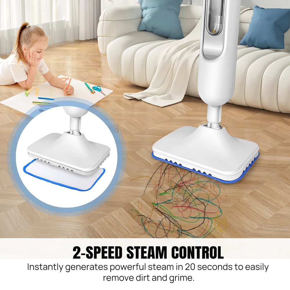 SanieVex Professional 110°C Steam Mop for Chemical-Free Deep Cleaning