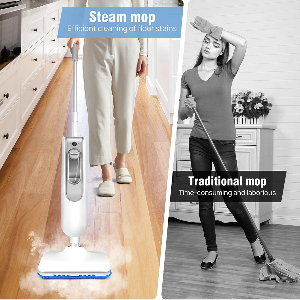 SanieVex Professional 110°C Steam Mop for Chemical-Free Deep Cleaning