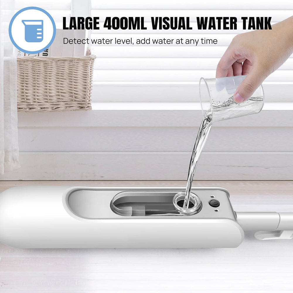 SanieVex Professional 110°C Steam Mop for Chemical-Free Deep Cleaning