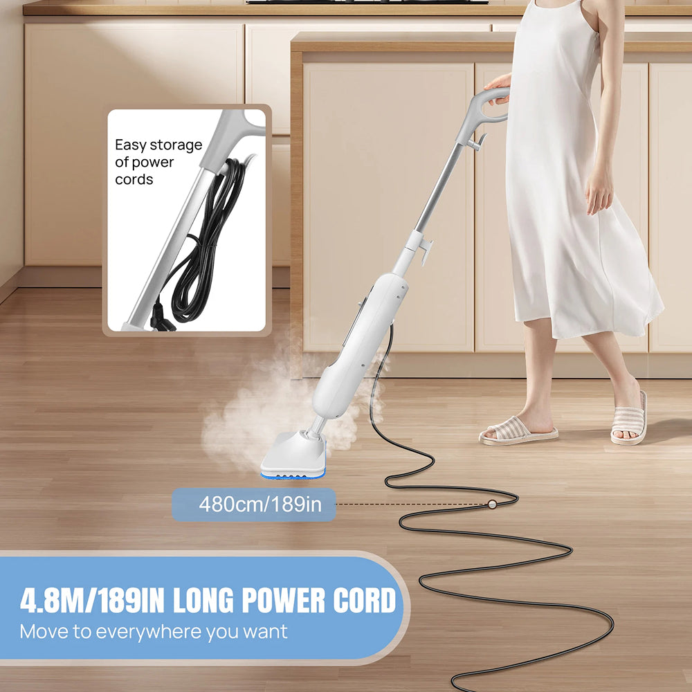 SanieVex Professional 110°C Steam Mop for Chemical-Free Deep Cleaning
