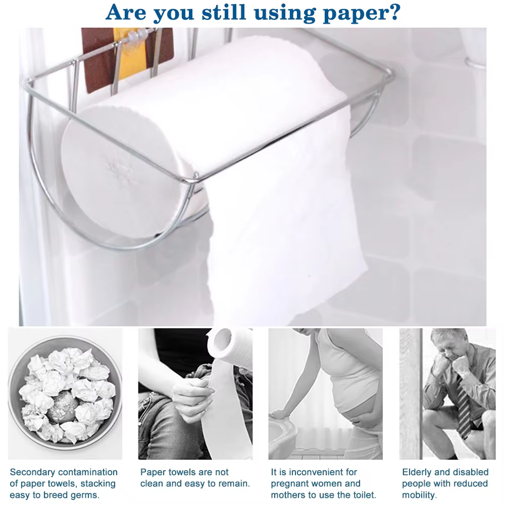 Sanizi Non-Electric Dual Nozzle Toilet Bidet Attachment UK