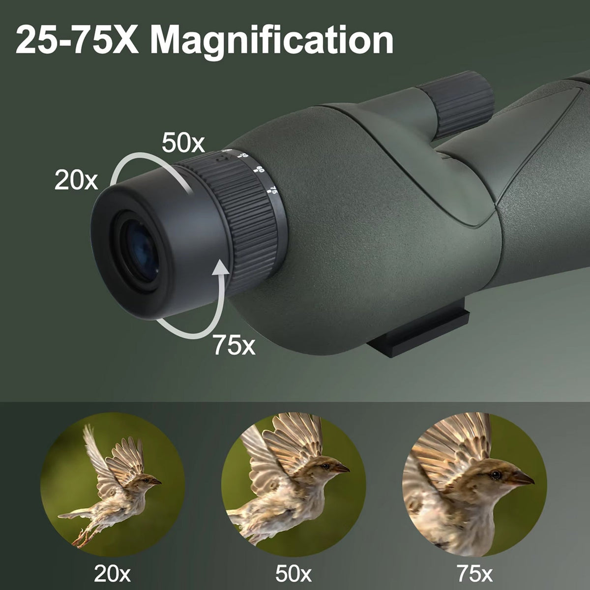 Scopisee 3 Spotting Scope 25x-75x 60mm FMC Optics Kit
