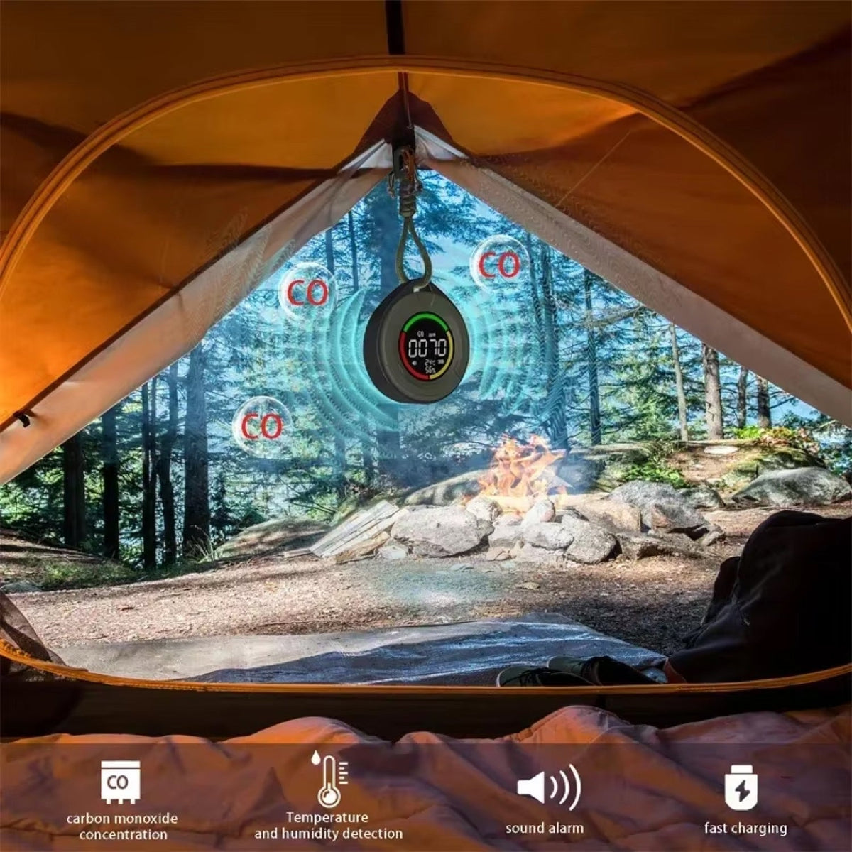 SentiVigil Portable Travel Carbon Monoxide Detector