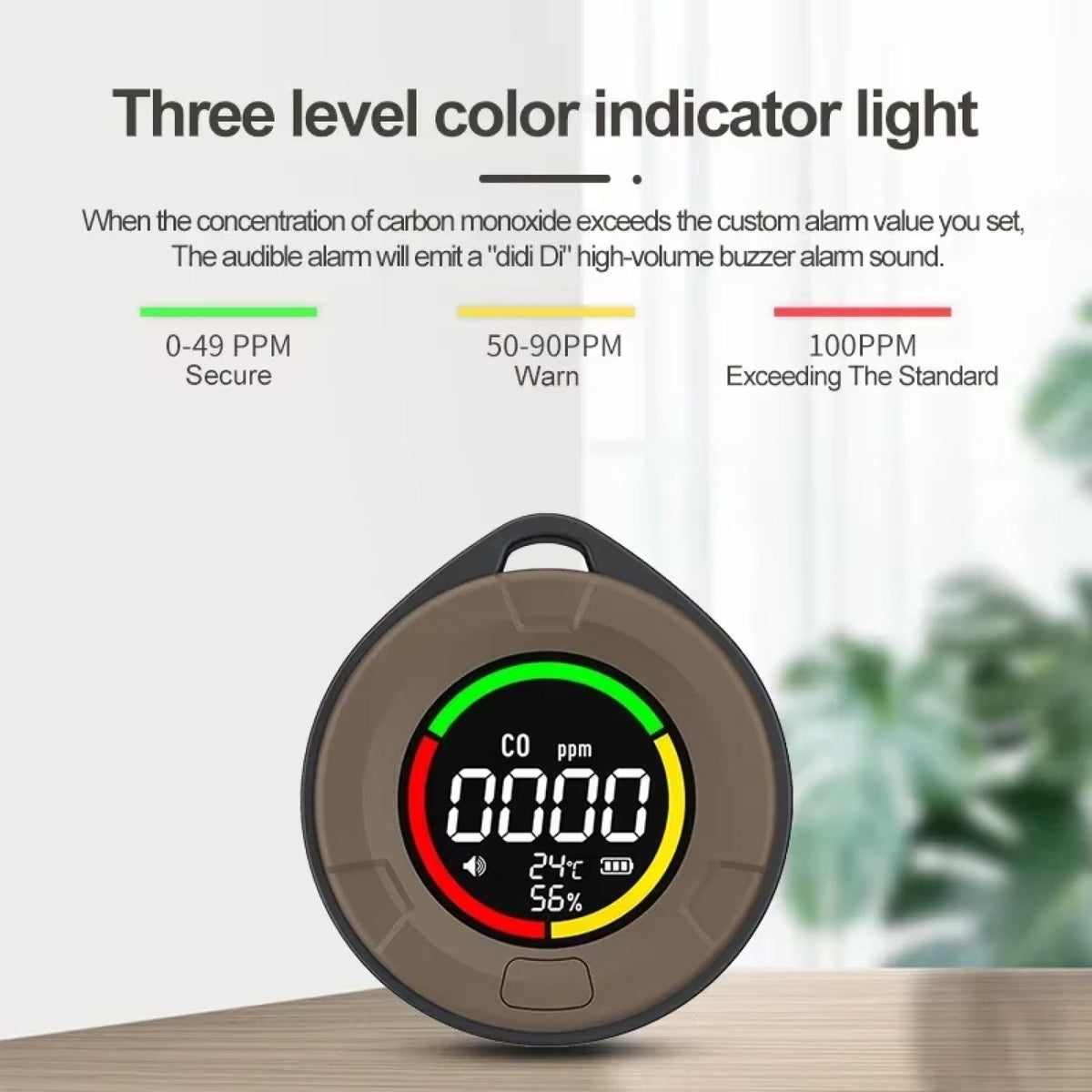 SentiVigil Portable Travel Carbon Monoxide Detector