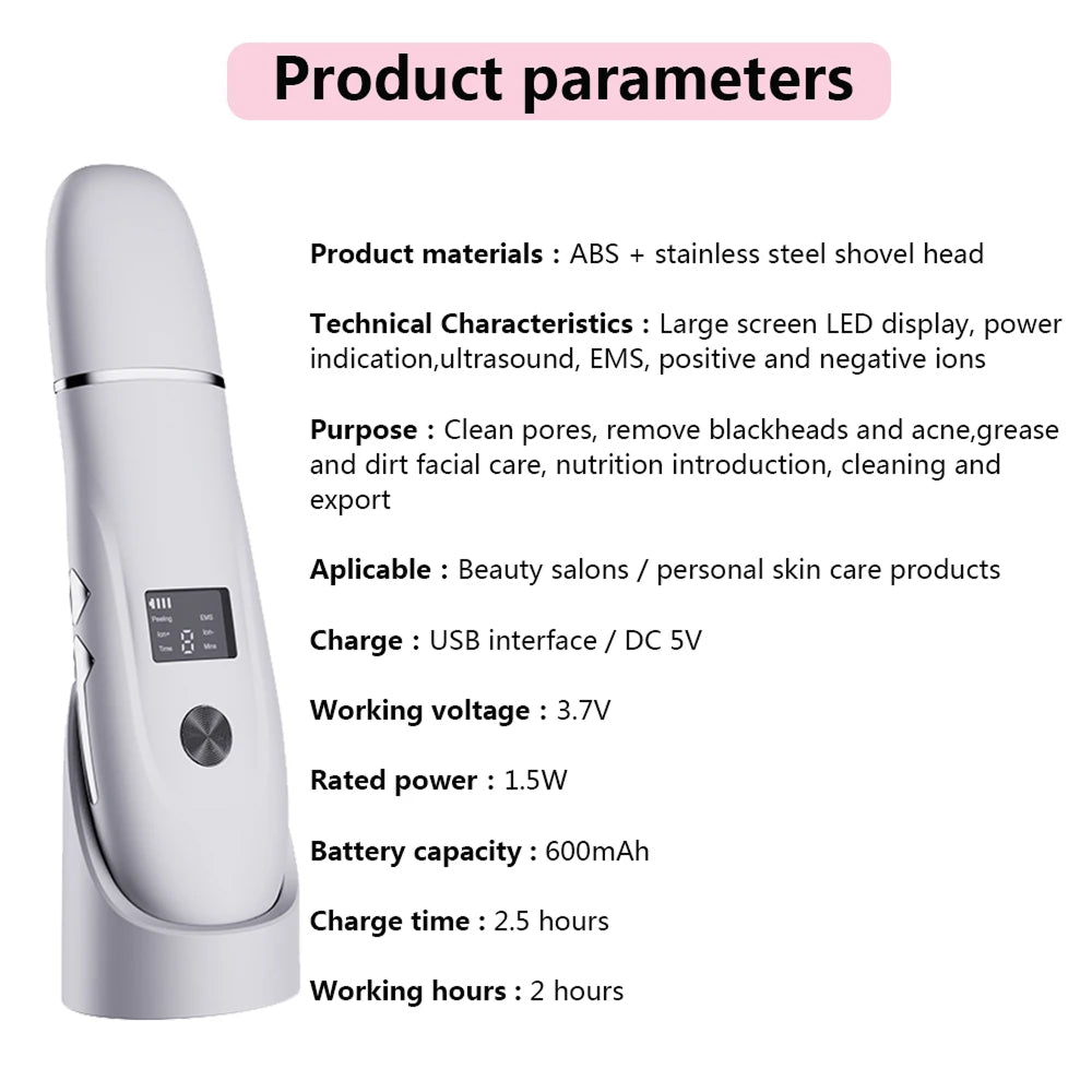 SkinSonyc Ultrasonic Skin Scrubber for Deep Pore Cleansing & Firming