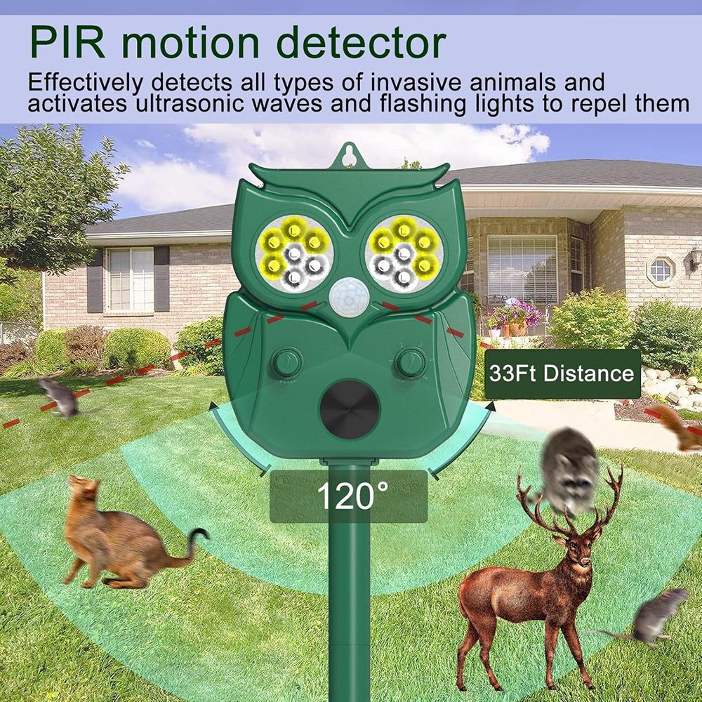 Skunovaxo Solar-Powered Ultrasonic Skunk Repeller UK