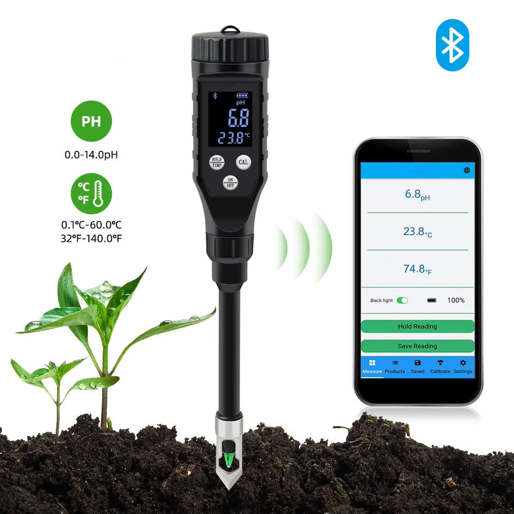 Soilvix Bluetooth Smart Soil pH & Temperature Tester