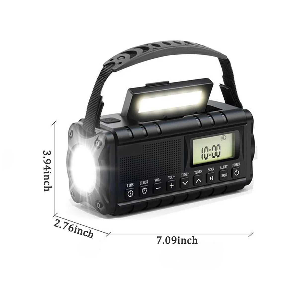SolTuniex Solar Crank Emergency Radio 10000mAh
