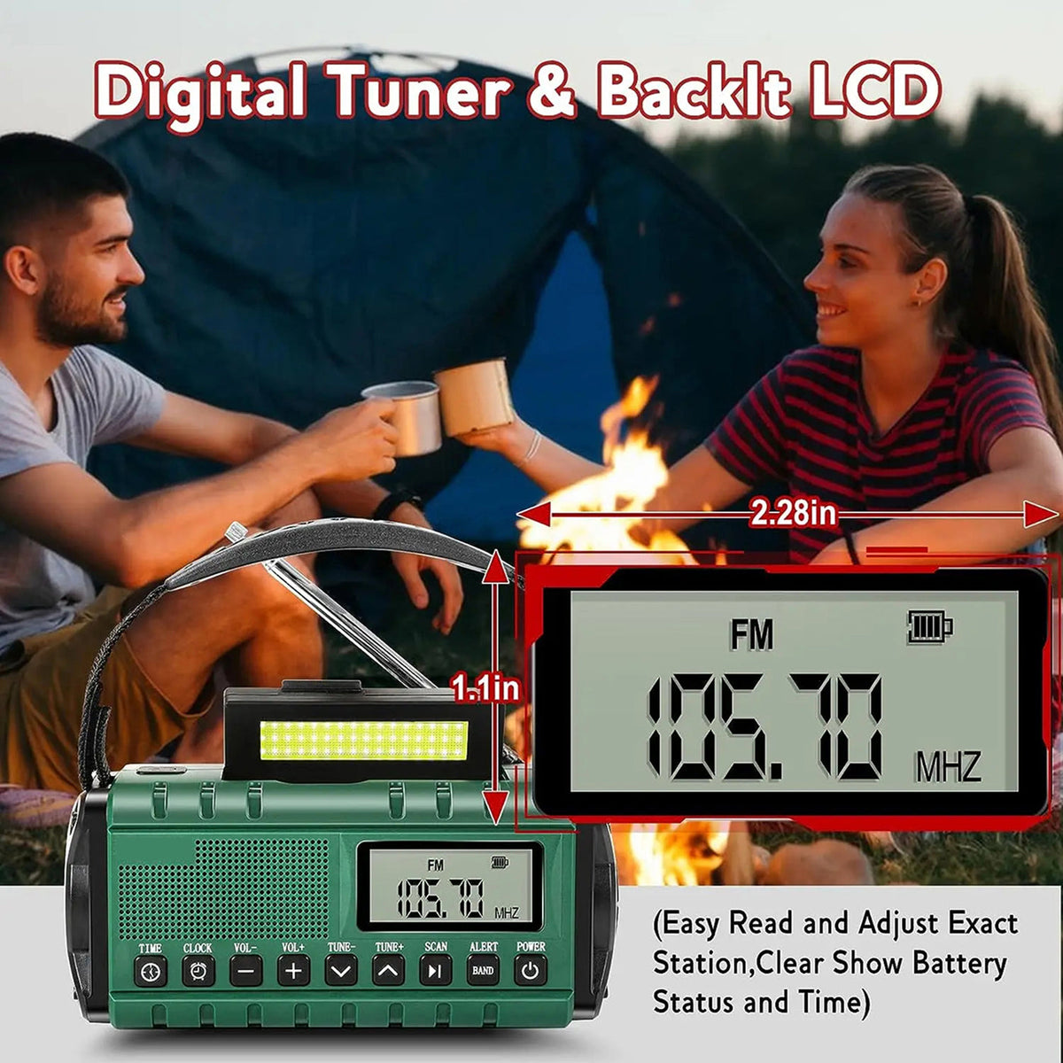 SolTuniex Solar Crank Emergency Radio 10000mAh