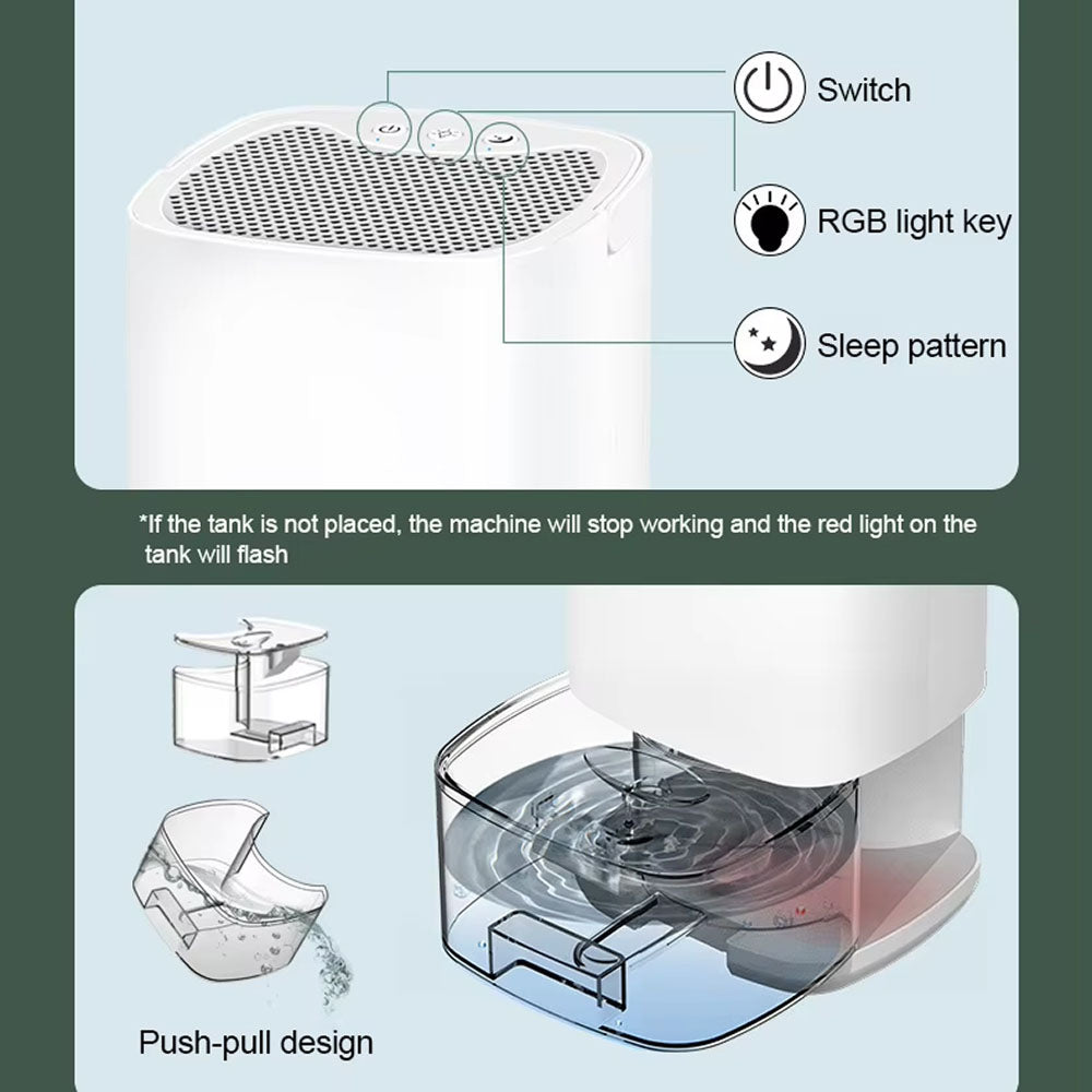 SonaEnro Portable Dehumidifier for Small Rooms