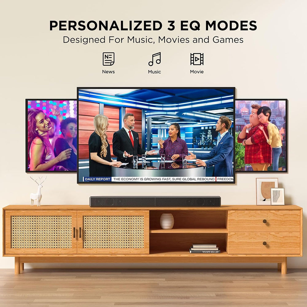 SonicMuzi Detachable TV Soundbar | 2.2 Channel Bluetooth Audio