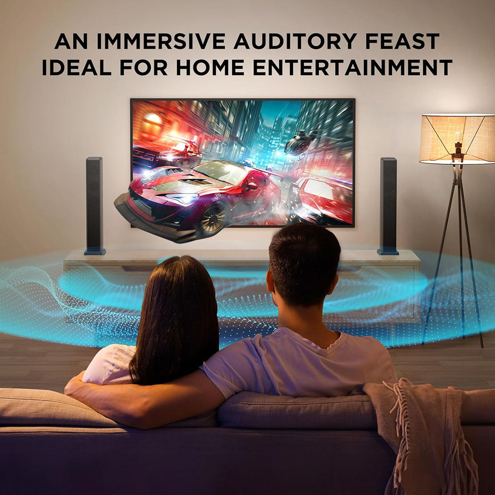 SonicMuzi Detachable TV Soundbar | 2.2 Channel Bluetooth Audio