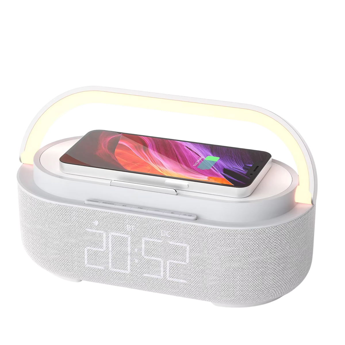 SonivoR 6-in-1 Bluetooth Speaker Alarm Clock Wireless Charging Pad