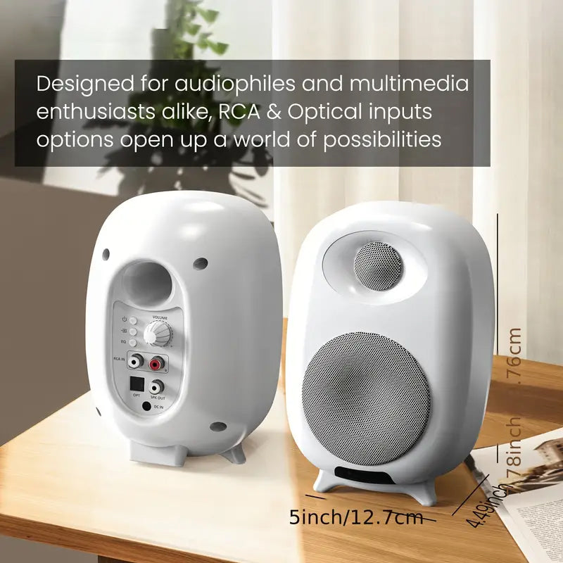 SonmiJoy 50W Bluetooth Bookshelf Speakers Home Audio UK