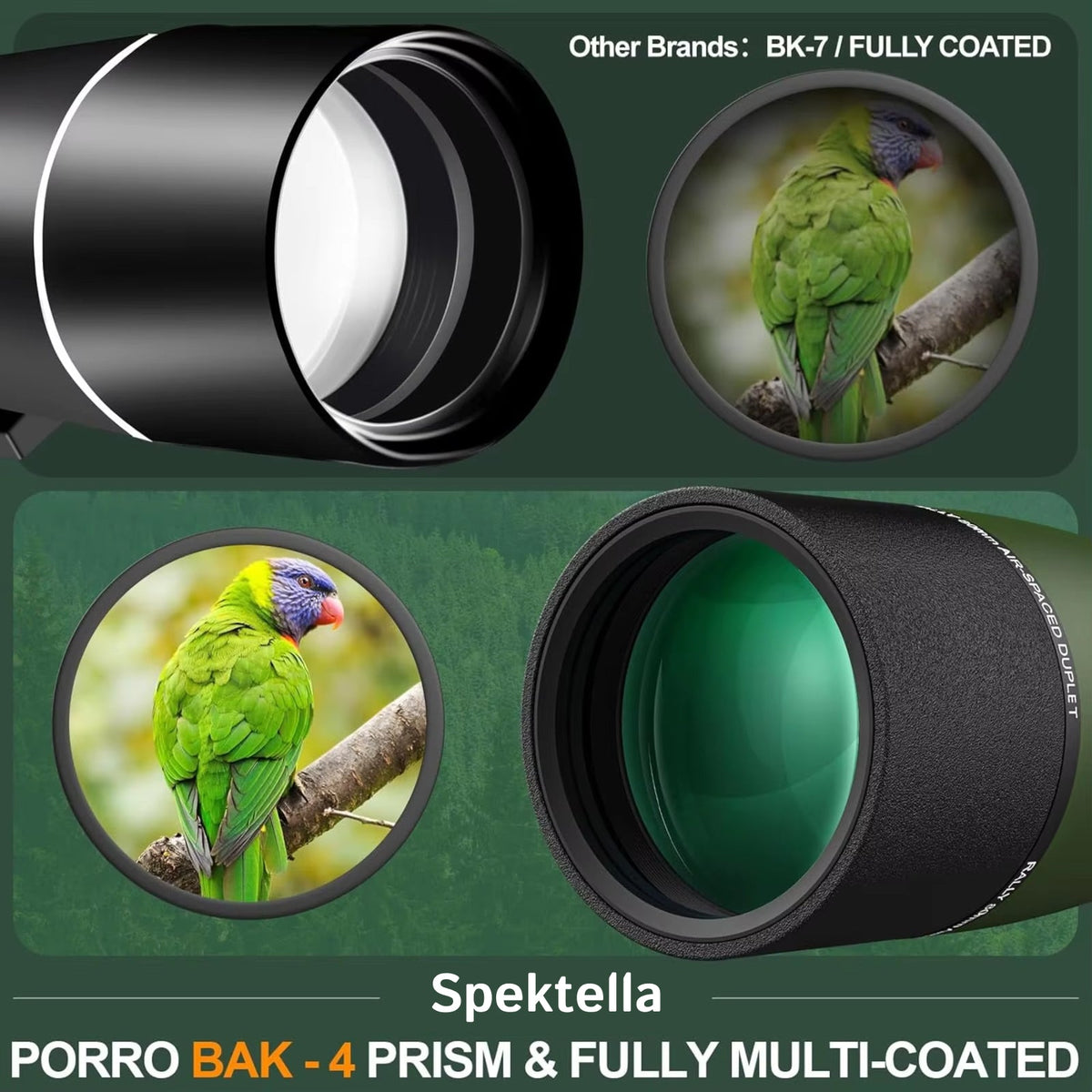 Spektella 25-75x Spotting Scope | BAK4 Optics & Phone Adapter