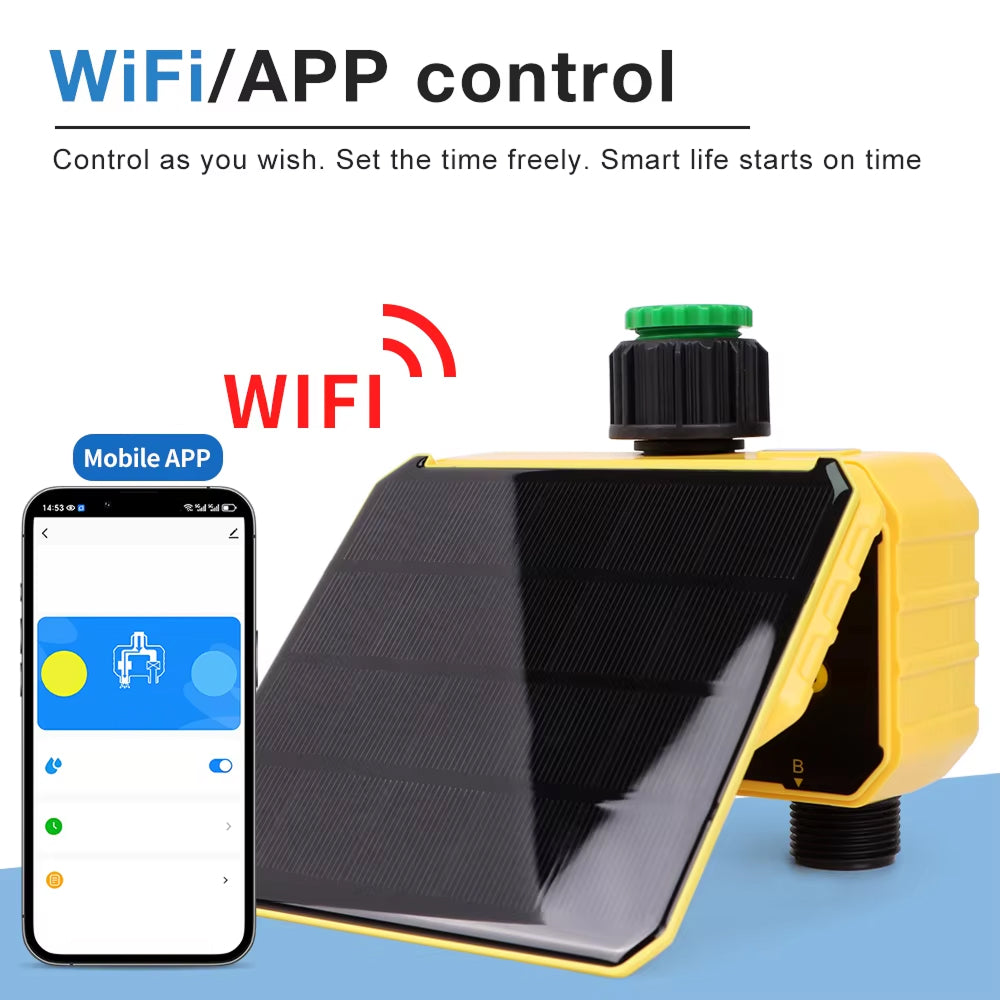 Spriflix Smart Sprinkler Controller | Solar-Powered Dual-Zone Tap Timer
