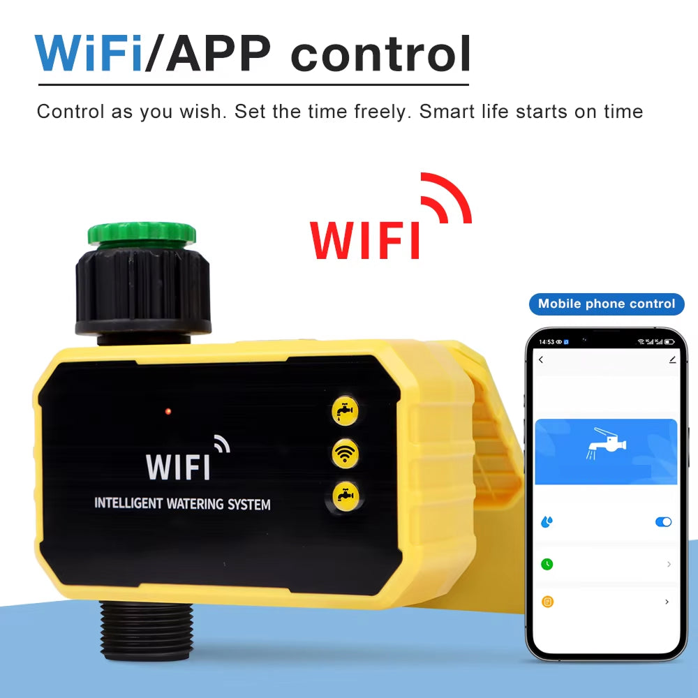 Spriflix Smart Sprinkler Controller | Solar-Powered Dual-Zone Tap Timer