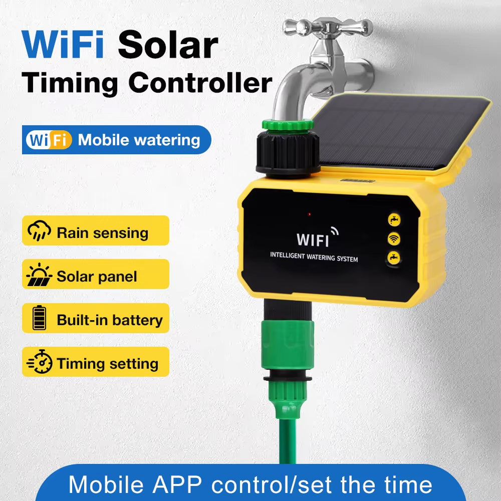 Spriflix Smart Sprinkler Controller | Solar-Powered Dual-Zone Tap Timer