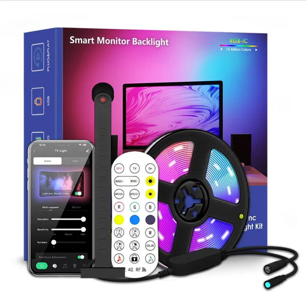 StripiQo RGBIC TV Backlight Strip with Camera Sync