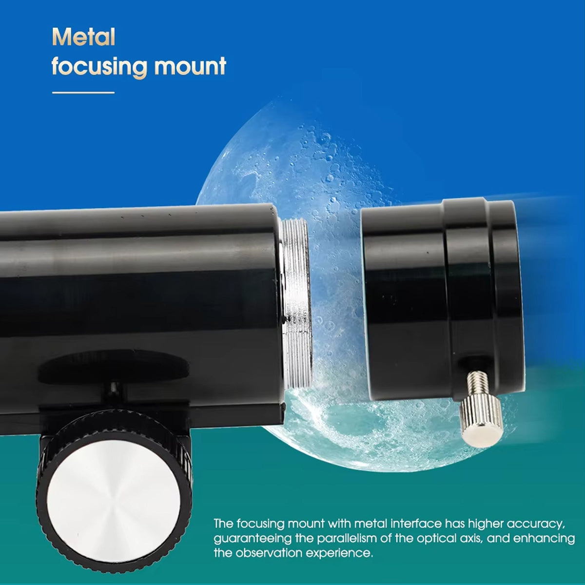 SUBony 60mm Refractor Telescope for Beginner Astronomy and Terrestrial Viewing