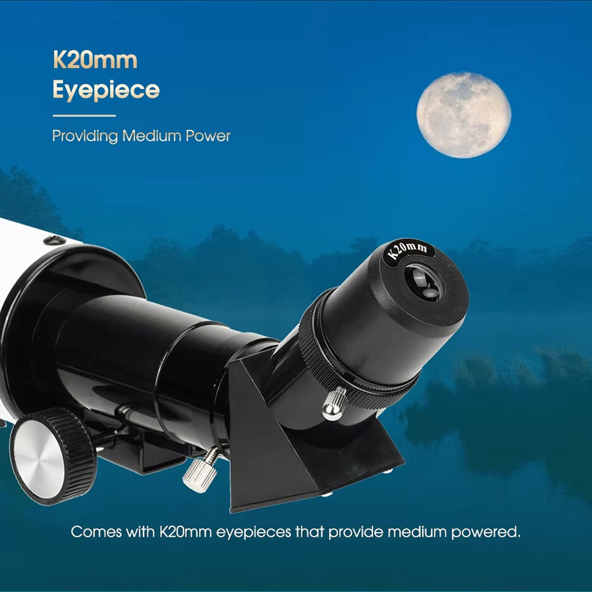 SUBony 60mm Refractor Telescope for Beginner Astronomy and Terrestrial Viewing