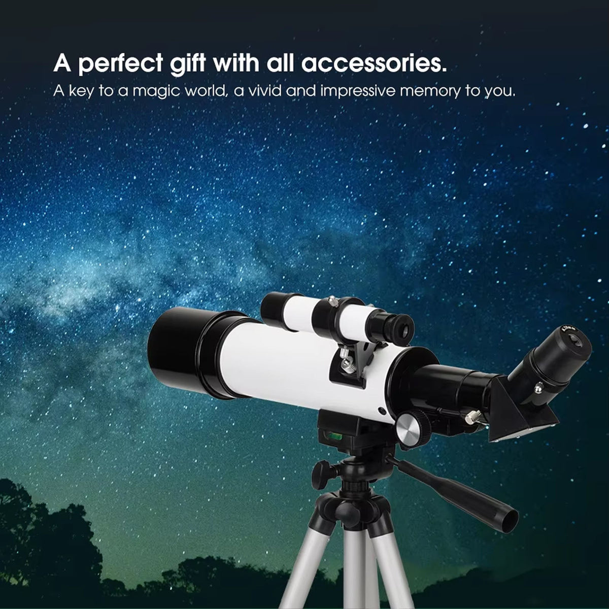 SUBony 60mm Refractor Telescope for Beginner Astronomy and Terrestrial Viewing