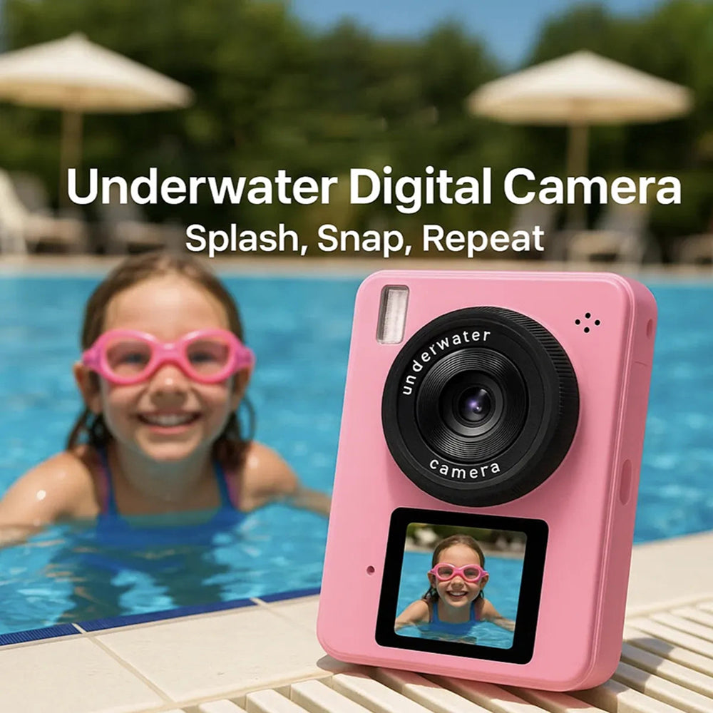 SubCamex Waterproof Underwater Camera with Dual Selfie Screen