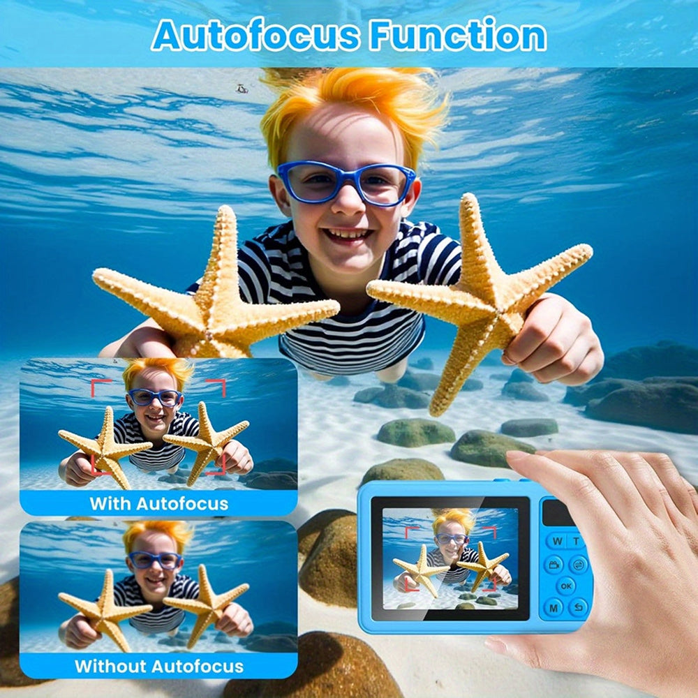 SubCamex Waterproof Underwater Camera with Dual Selfie Screen