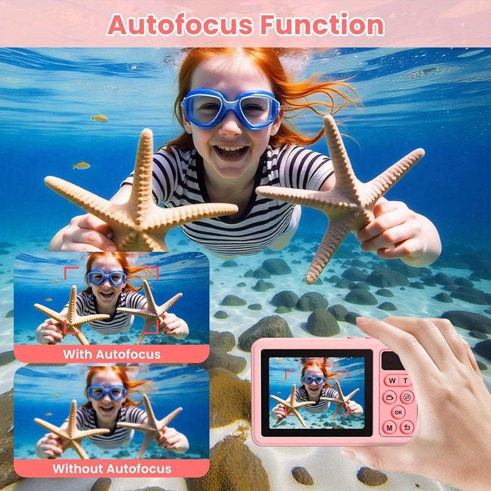 SubCamex Waterproof Underwater Camera with Dual Selfie Screen