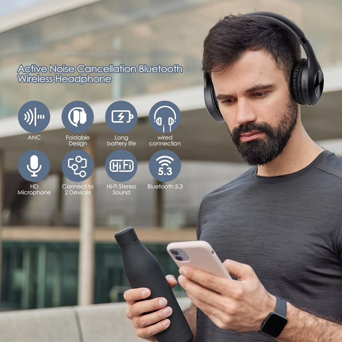 SynxBeat Noise Cancelling Headphones