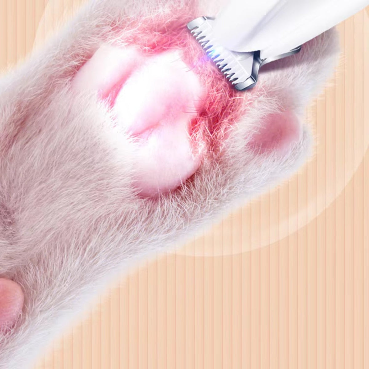 Tailseew Ultra-Quiet Electric Pet Nail Trimmer with LED Spotlight