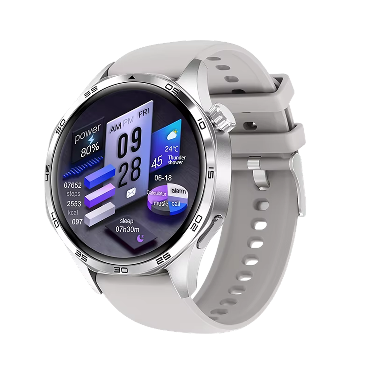 TempoJolie Rugged GPS Hiking Smartwatch with Offline Maps