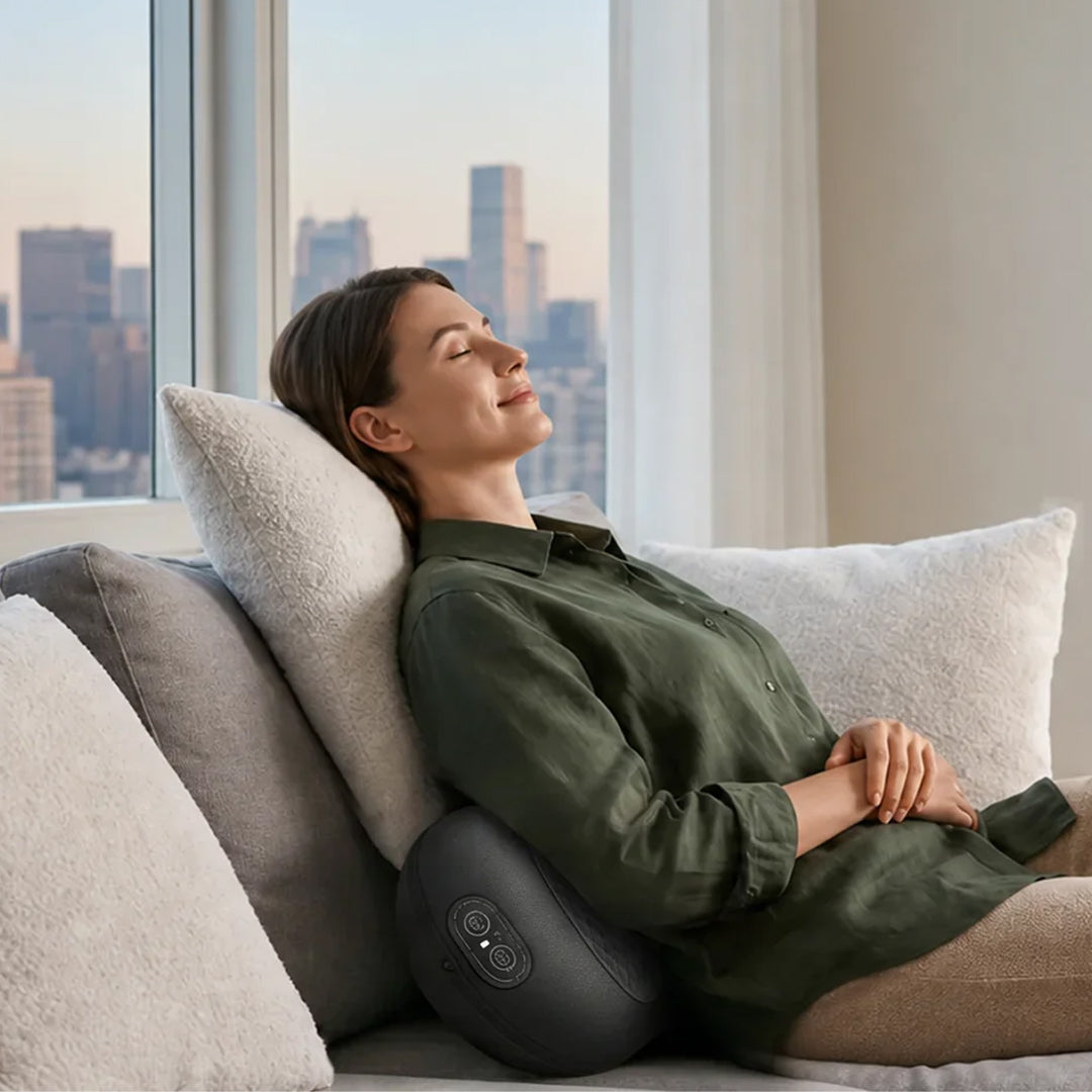 TheriaBack v2 Ergonomic Sciatica Massager & Back Support Cushion